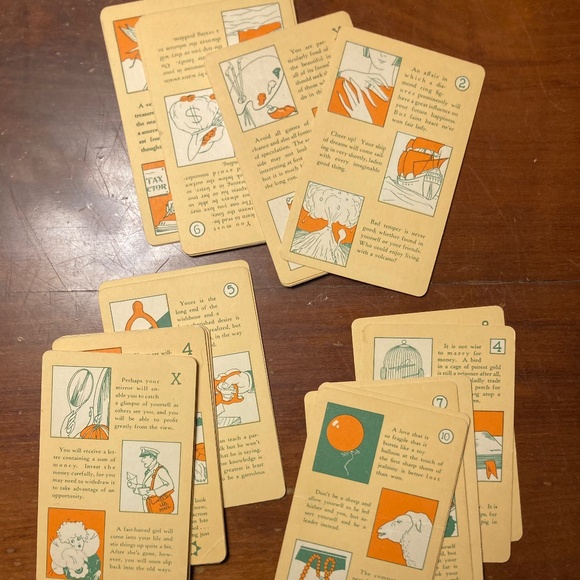 Vintage 1930's Zodiac Circle Playing Card Game - Picture 4 of 6